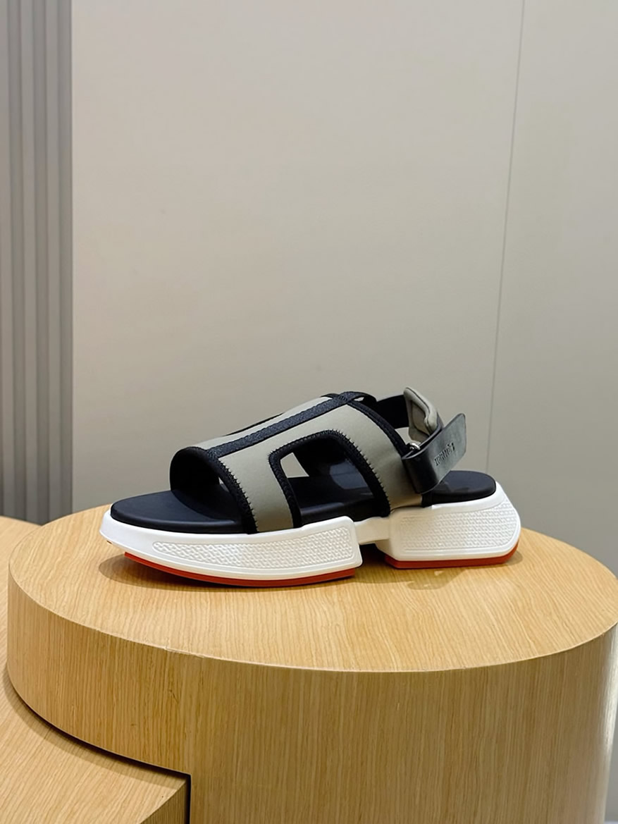 エルメス ゲット サンダル キャンバス カーキ shoes001 (复制)