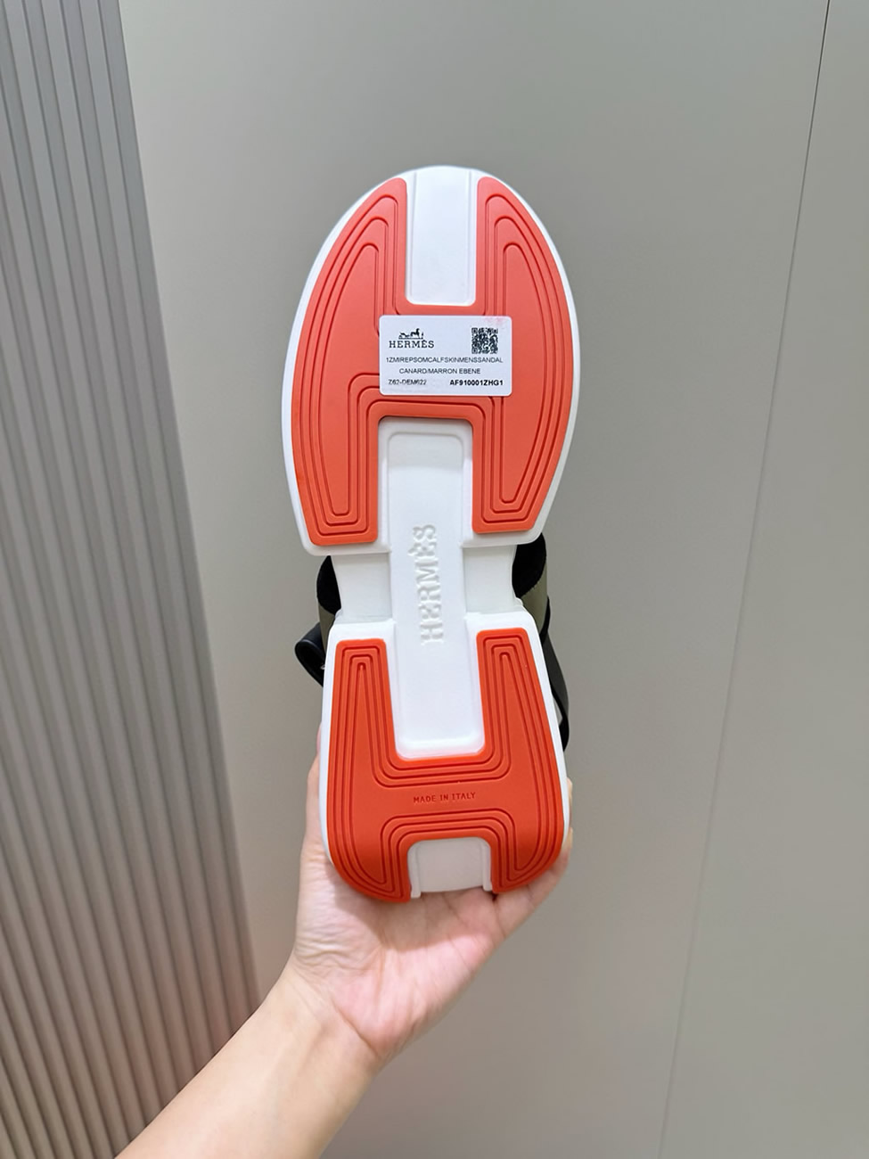 エルメス ゲット サンダル キャンバス カーキ shoes002