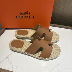 エルメス アンティグア サンダル エスパドリーユ ブラック shoes011