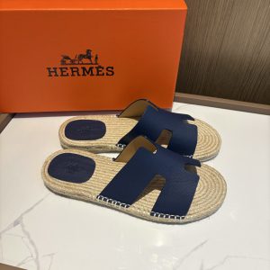 エルメス アンティグア サンダル エスパドリーユ ネイビー shoes013