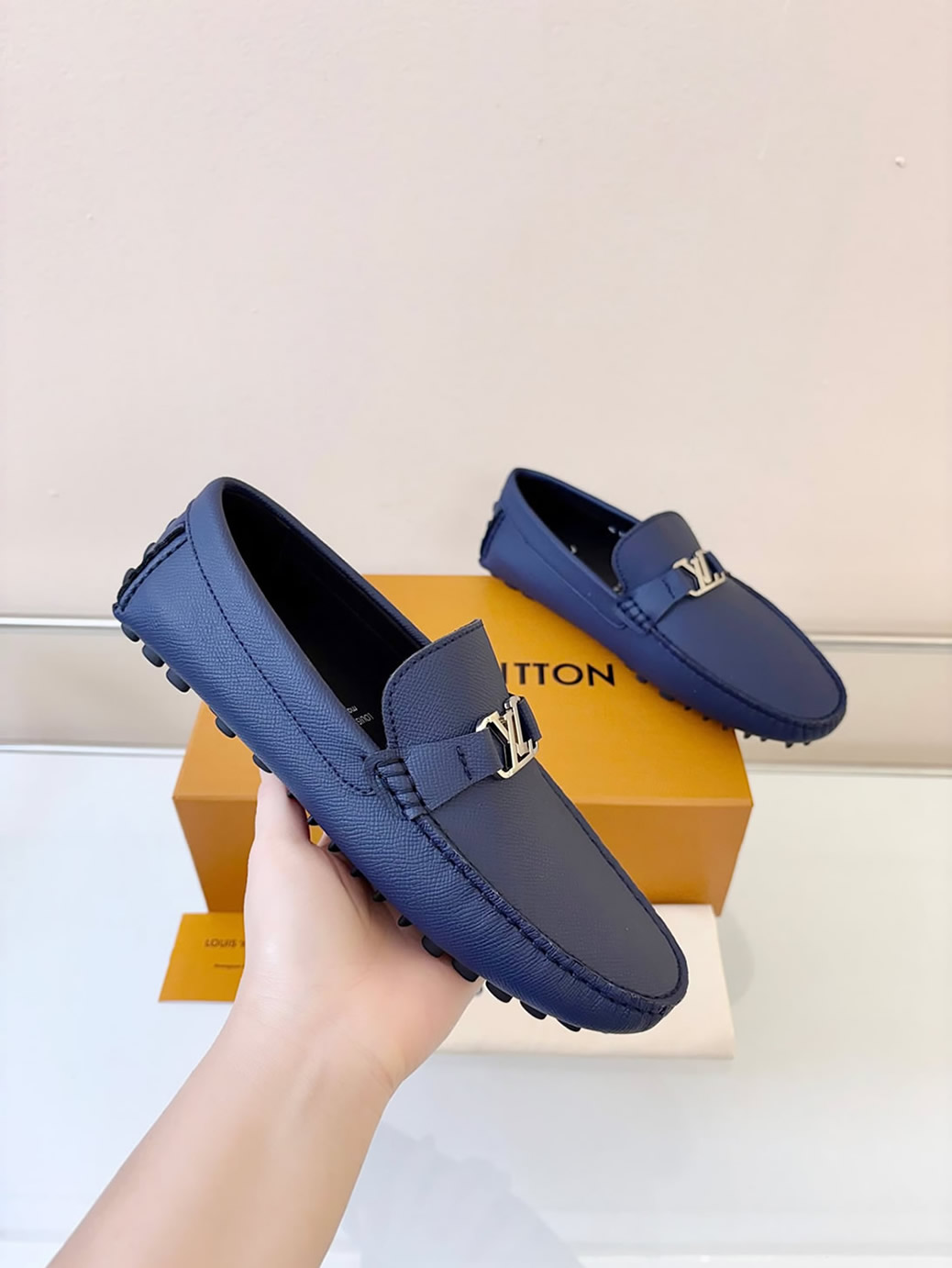 ルイ・ヴィトン アリゾナ ライン ローファー タイガ ブルー shoes019