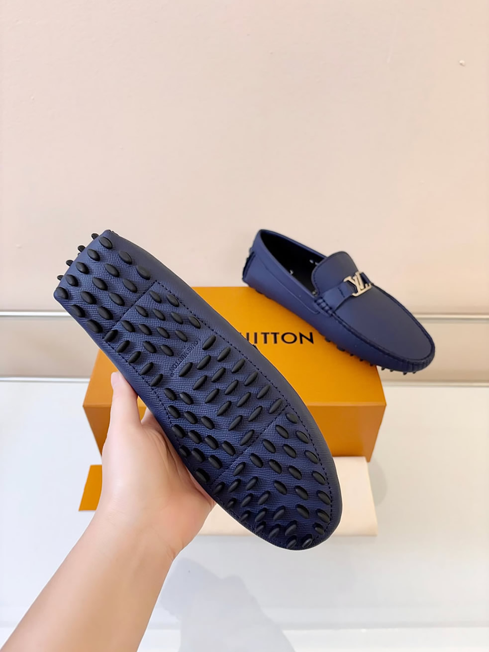 ルイ・ヴィトン アリゾナ ライン ローファー タイガ ブルー shoes019