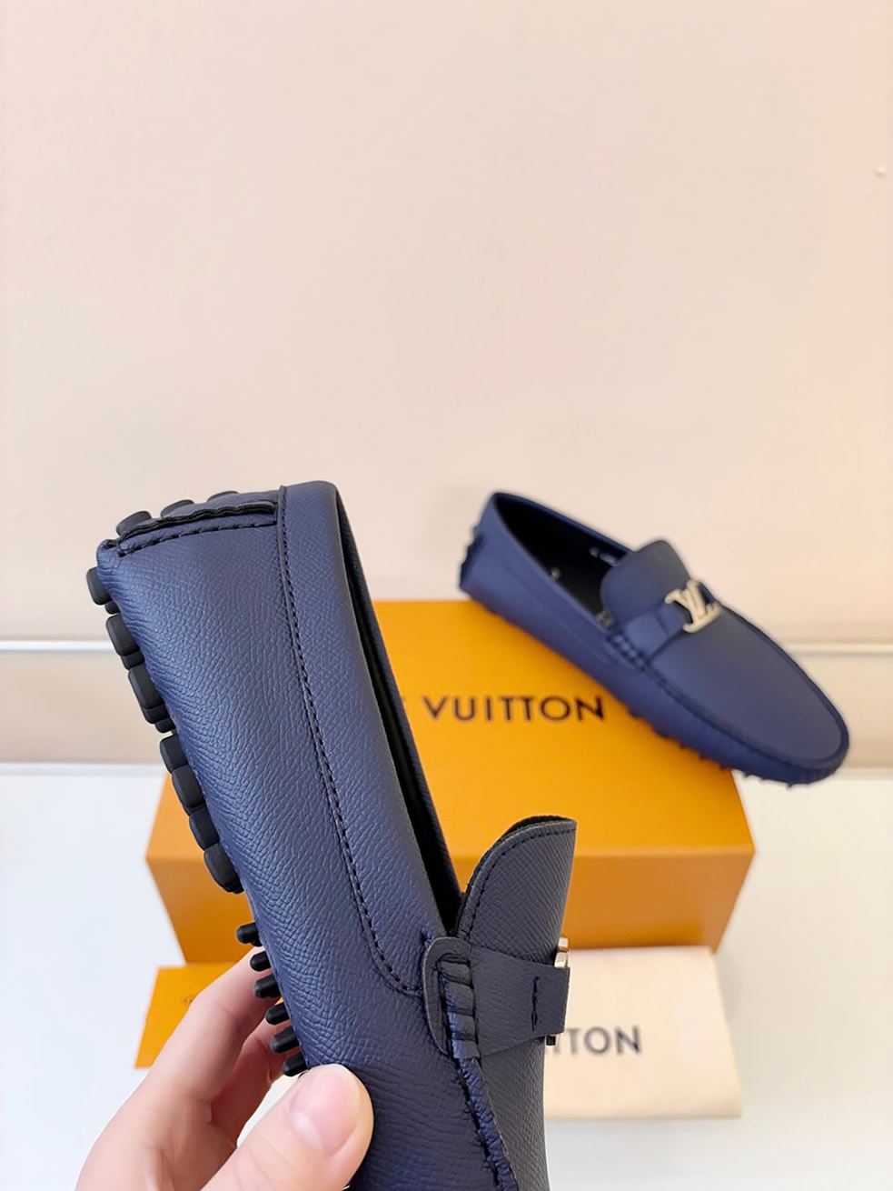 ルイ・ヴィトン アリゾナ ライン ローファー タイガ ブルー shoes019