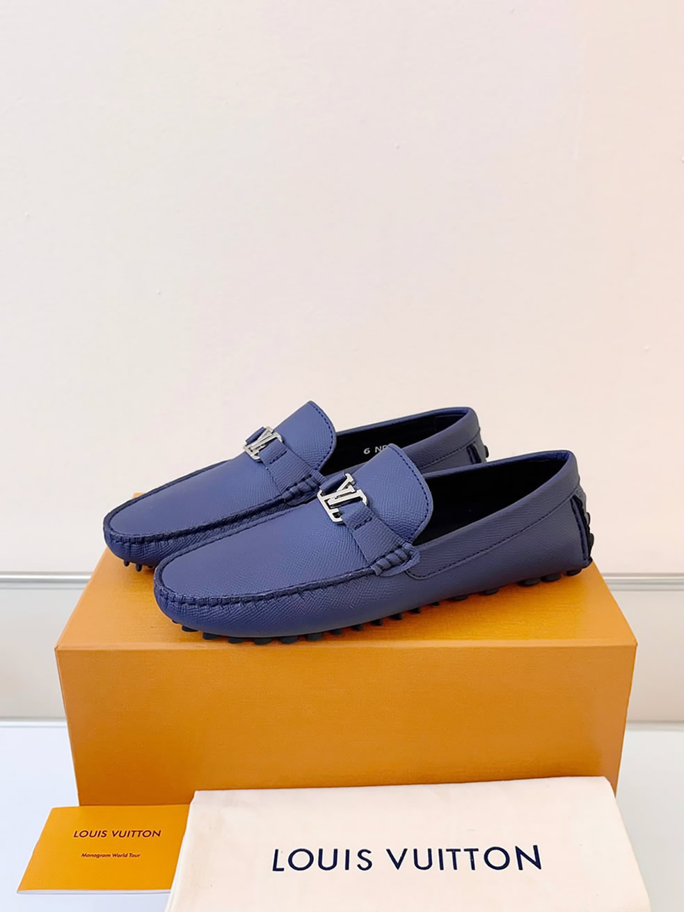 ルイ・ヴィトン アリゾナ ライン ローファー タイガ ブルー shoes019