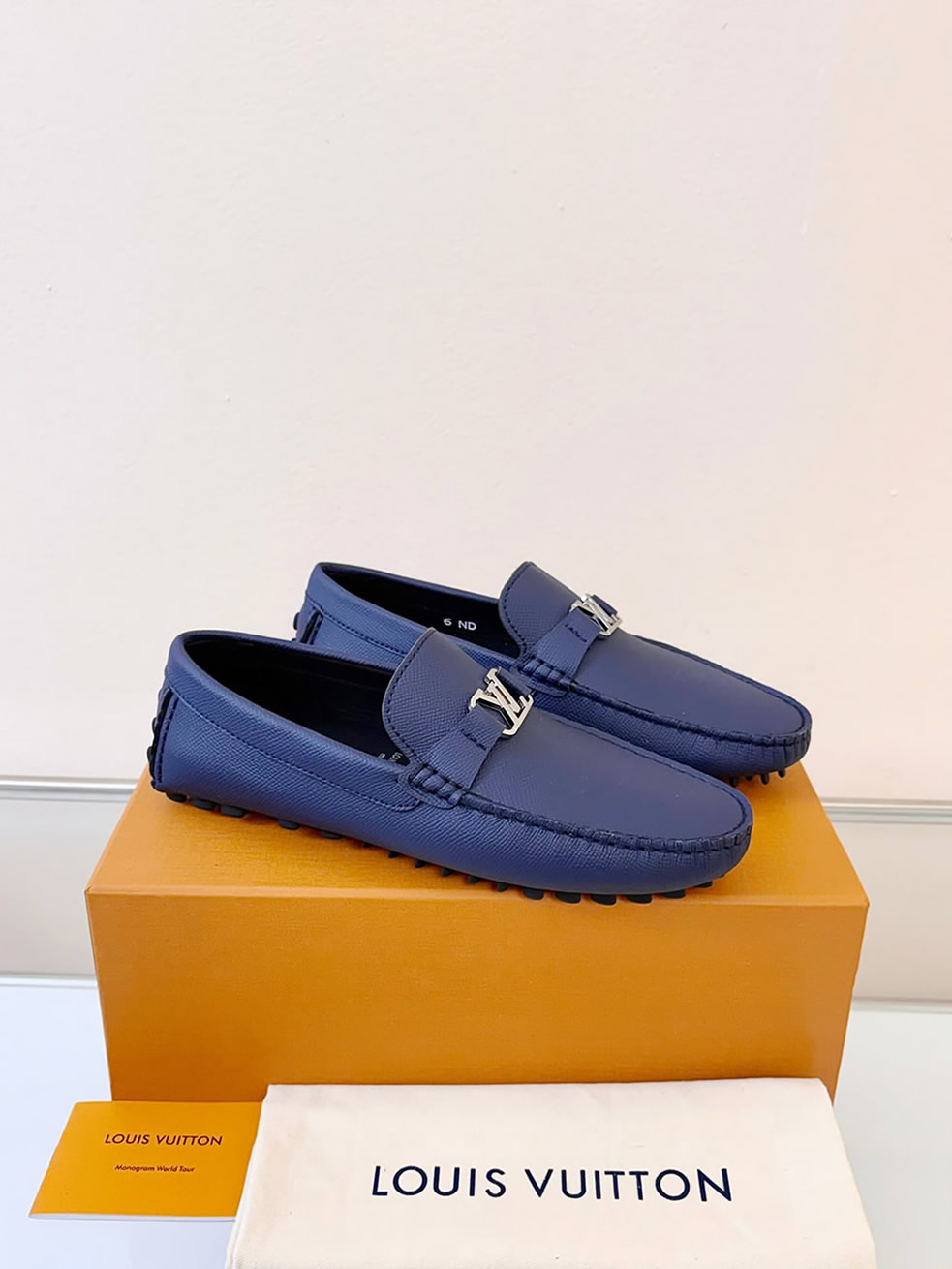 ルイ・ヴィトン アリゾナ ライン ローファー タイガ ブルー shoes019