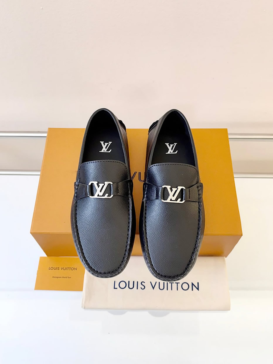 ルイ・ヴィトン アリゾナ ライン ローファー タイガ ブラック shoes018