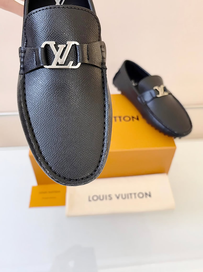 ルイ・ヴィトン アリゾナ ライン ローファー タイガ ブラック shoes018