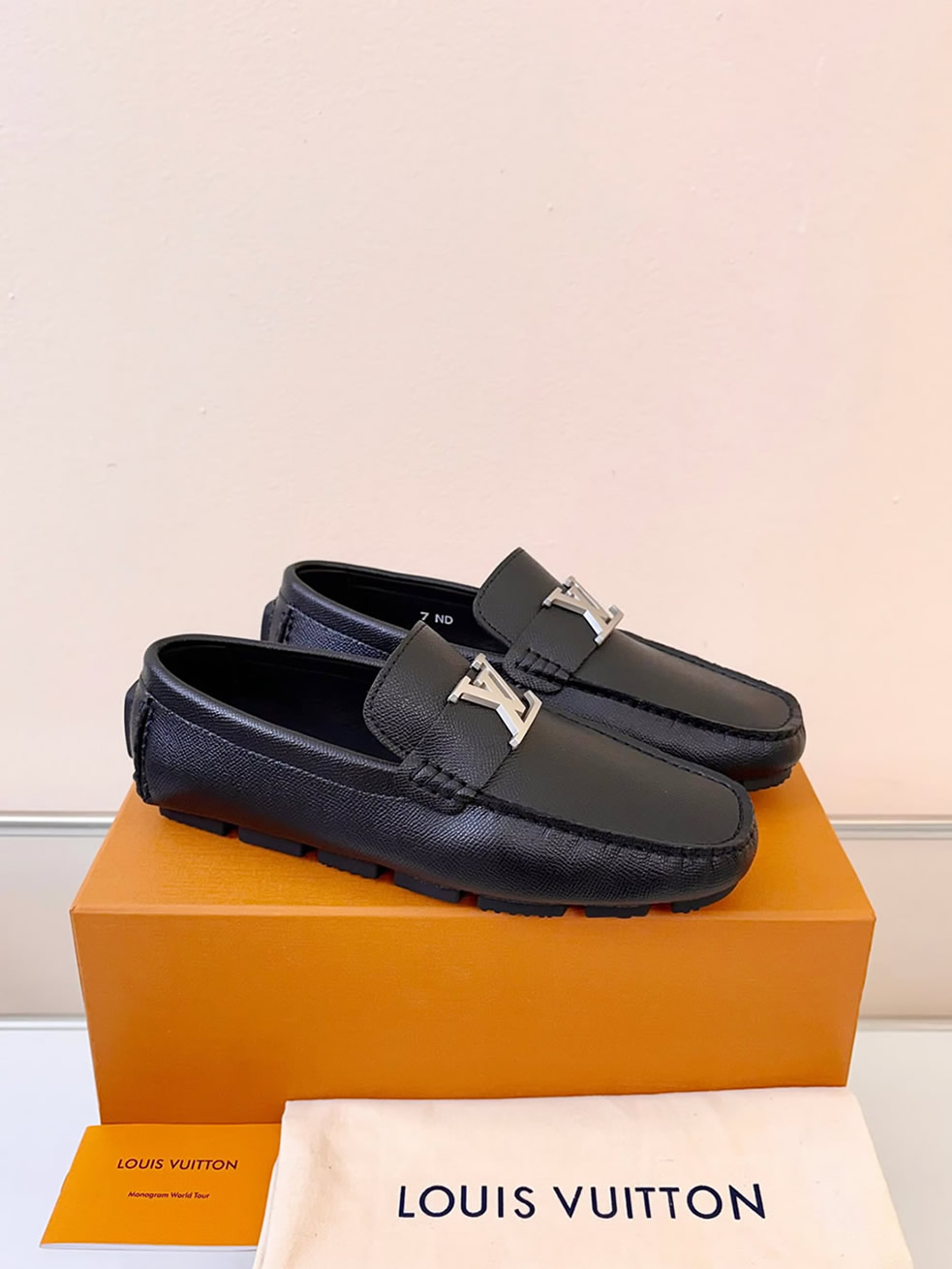 ルイ・ヴィトン アリゾナ ライン ローファー タイガ ノワール shoes038