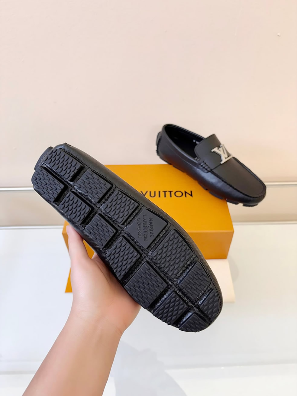 ルイ・ヴィトン アリゾナ ライン ローファー タイガ ノワール shoes038
