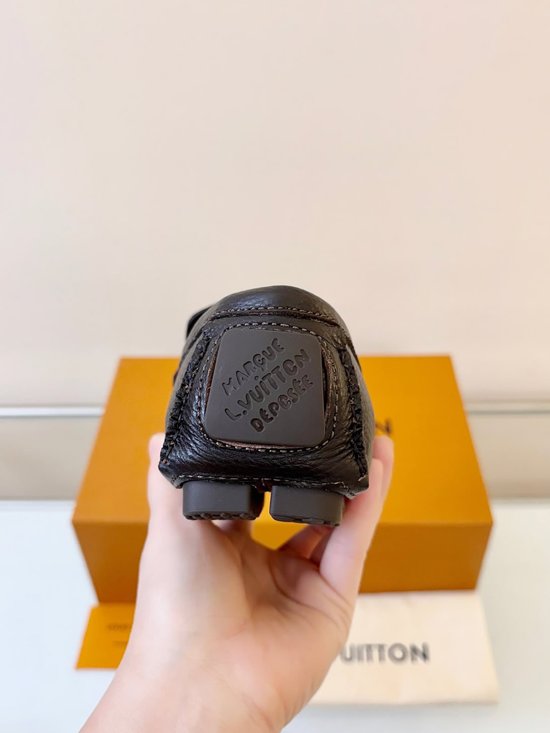 ルイ・ヴィトン アリゾナ ライン ローファー グレインレザー カカオ shoes039