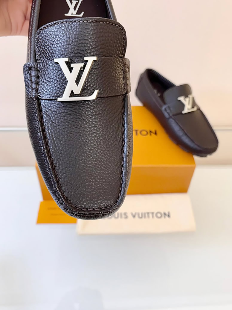 ルイ・ヴィトン アリゾナ ライン ローファー グレインレザー カカオ shoes039