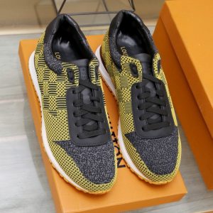 ルイ・ヴィトン ラン 55 ライン スニーカー ダミエ ジョーヌ shoes047