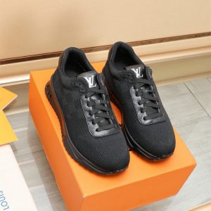 ルイ・ヴィトン ラン 55 ライン スニーカー ダミエ ネイビー shoes058