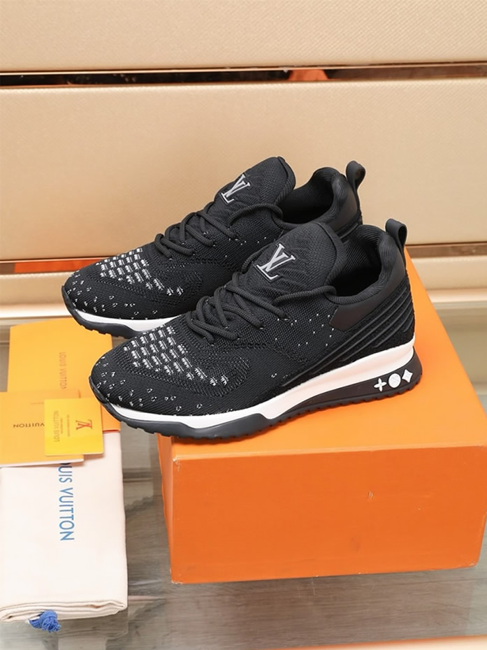 ルイ・ヴィトン v.n.r. ライン スニーカー トリプルブラック shoes064