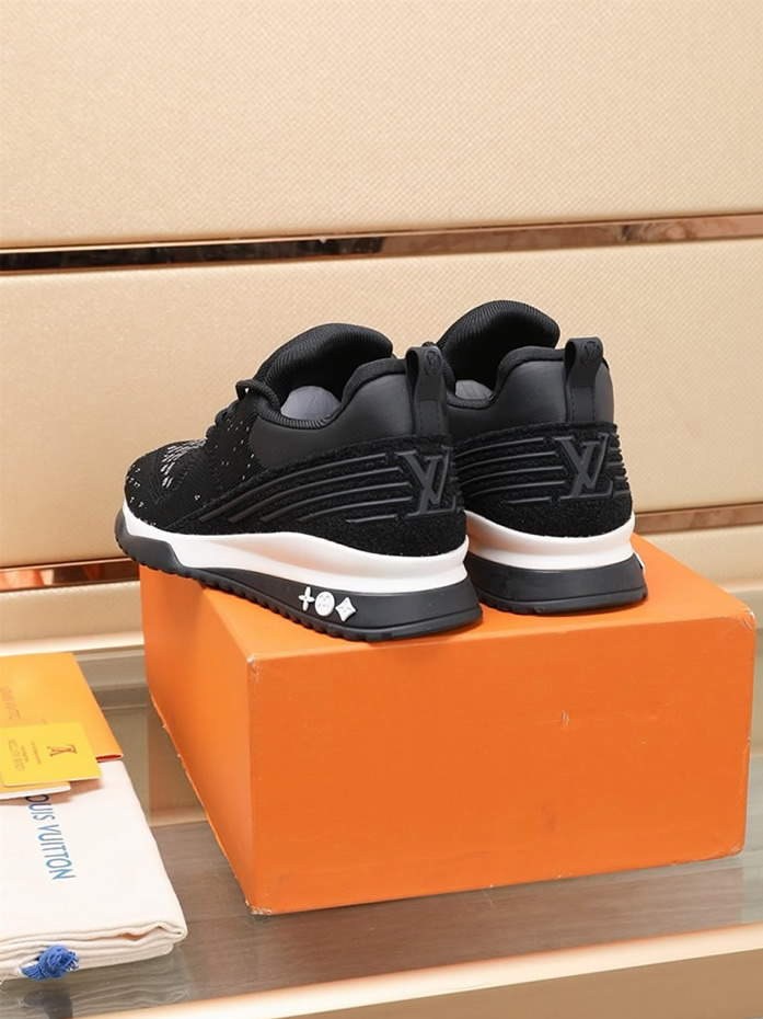 ルイ・ヴィトン v.n.r. ライン スニーカー トリプルブラック shoes064