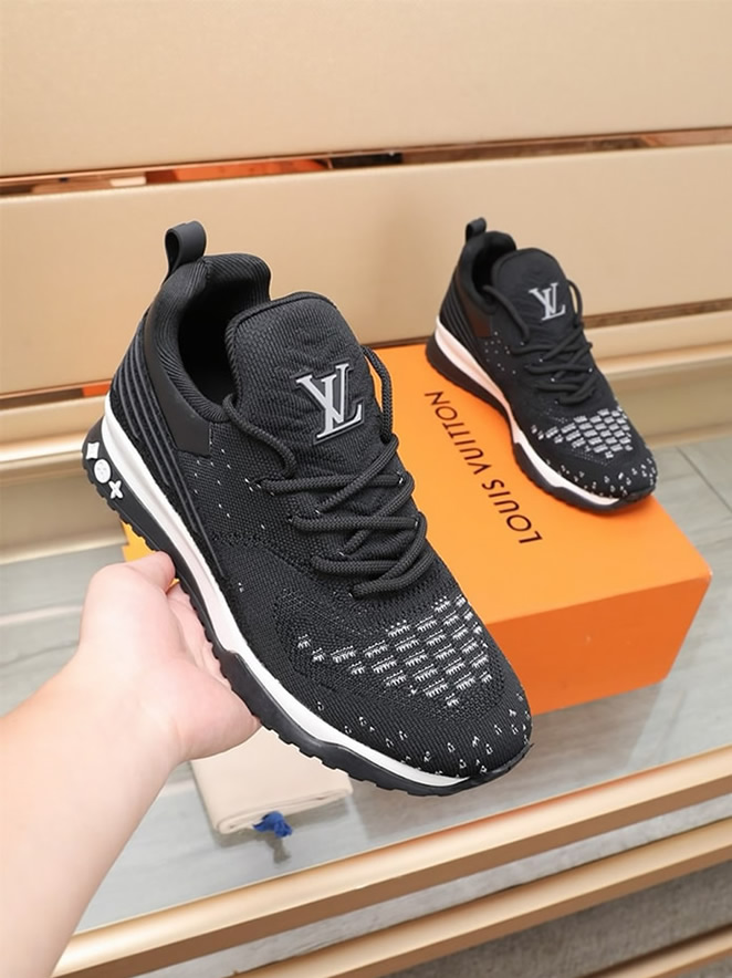 ルイ・ヴィトン v.n.r. ライン スニーカー トリプルブラック shoes064
