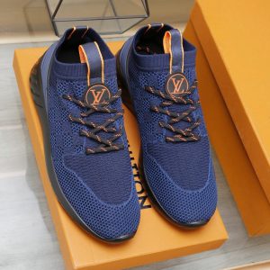 ルイ・ヴィトン v.n.r. ライン スニーカー ネイビー＆オレンジ shoes069