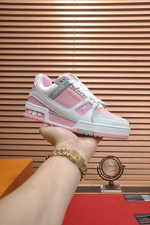 ルイ・ヴィトン lvトレイナー ライン スニーカー ブラウン shoes073 (复制)