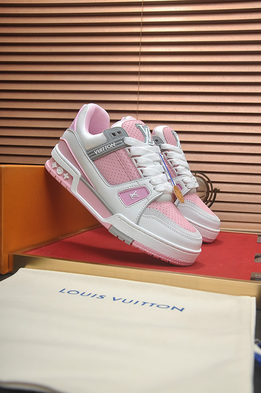 ルイ・ヴィトン lvトレイナー ライン スニーカー ブラウン shoes073 (复制)