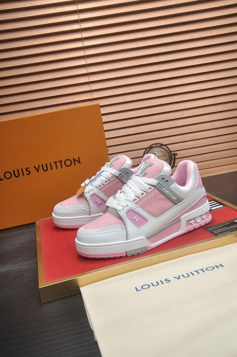 ルイ・ヴィトン lvトレイナー ライン スニーカー ブラウン shoes073 (复制)