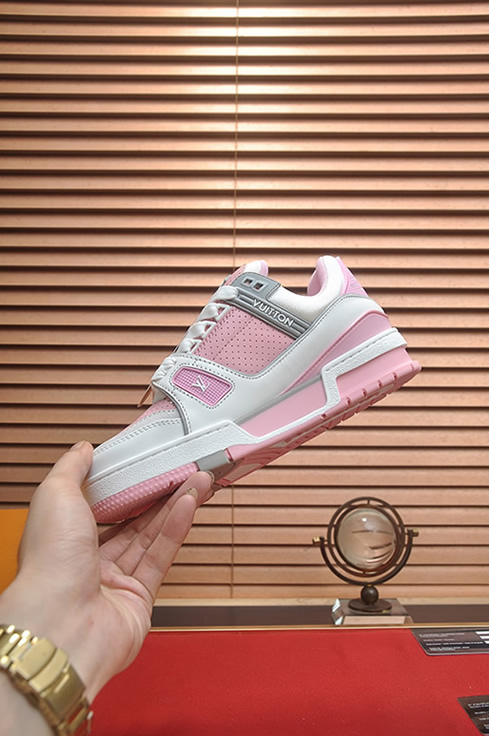 ルイ・ヴィトン lvトレイナー ライン スニーカー ブラウン shoes073 (复制)