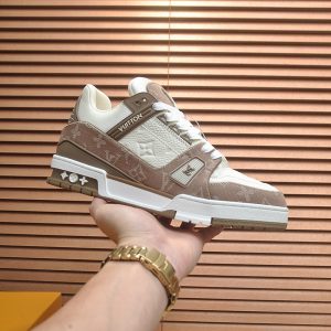 ルイ・ヴィトン lvトレイナー ライン スニーカー ベージュ モノグラム shoes079