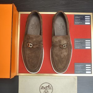 エルメス モカシン 《パリ》 スエード ベージュ shoes082 (复制)