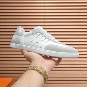 エルメス スニーカー 《ヴォルテージ》 ホワイト/グリ・ペルル shoes086