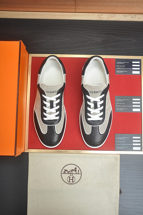 エルメス スニーカー ヴォルテージ ブラック/トワル shoes091