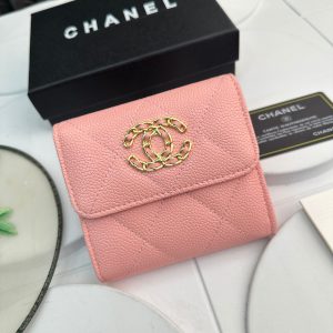 シャネル19 スモール フラップ ウォレット キャビアスキン ブラック ゴールド金具 chg003 (复制)