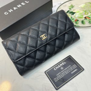 シャネル フラップ ウォレット キャビア ゴールド g金具 chg50095 (复制)