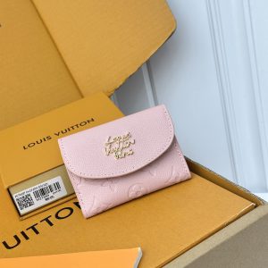 ルイ・ヴィトン ポルトフォイュ・ヴィクトリーヌ ピンク g金具 m27669