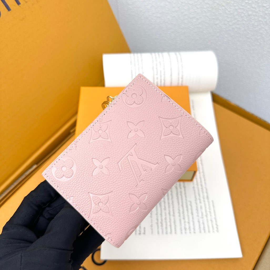 ルイ・ヴィトン ポルトフォイユ・ロザリ モノグラム・アンプラント ローズ・バレリーヌ m82381