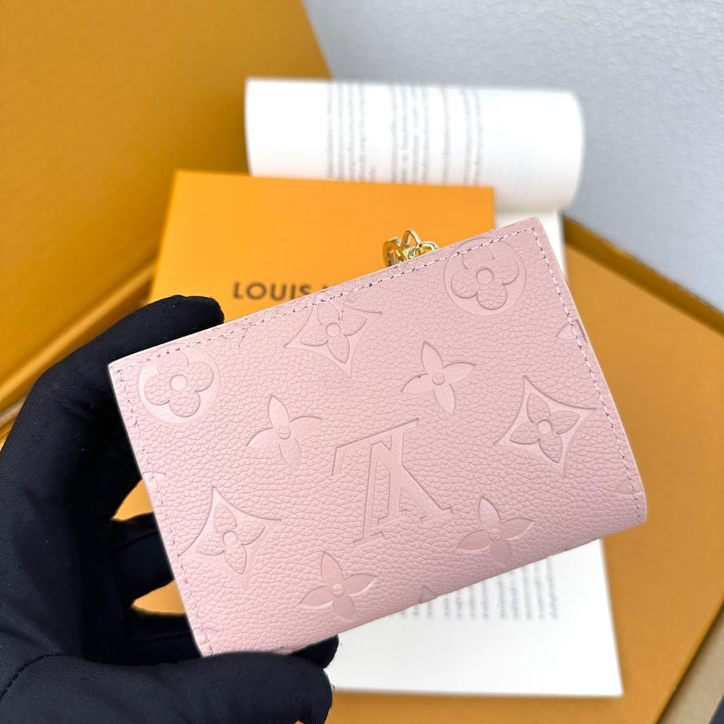 ルイ・ヴィトン ポルトフォイユ・ロザリ モノグラム・アンプラント ローズ・バレリーヌ m82381