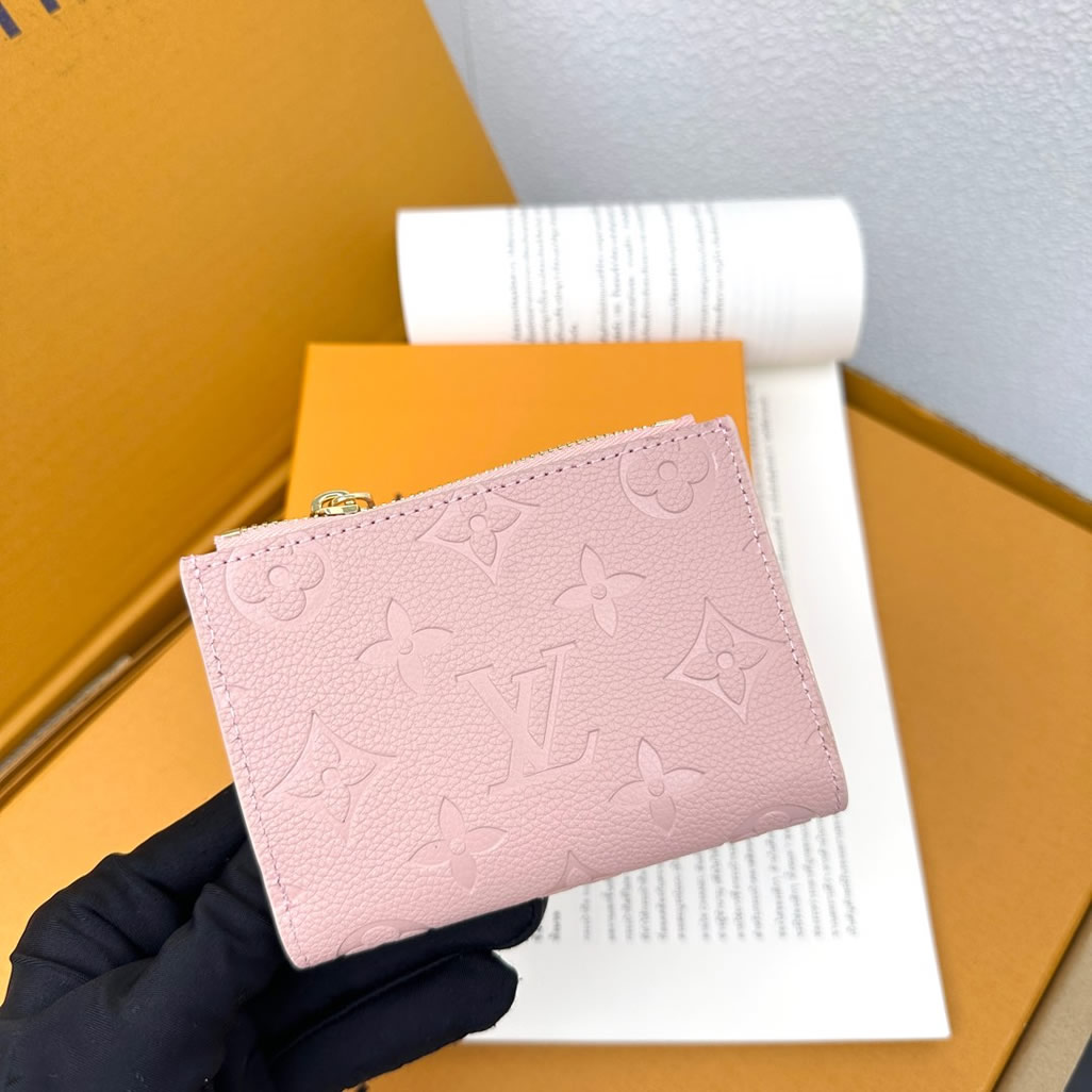 ルイ・ヴィトン ポルトフォイユ・ロザリ モノグラム・アンプラント ローズ・バレリーヌ m82381