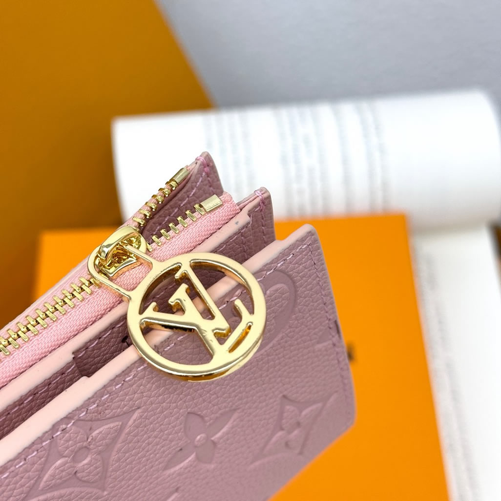 ルイ・ヴィトン ポルトフォイユ・ロザリ モノグラム・アンプラント ローズ・バレリーヌ m82381