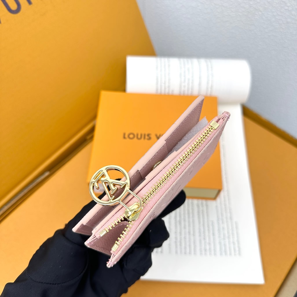 ルイ・ヴィトン ポルトフォイユ・ロザリ モノグラム・アンプラント ローズ・バレリーヌ m82381