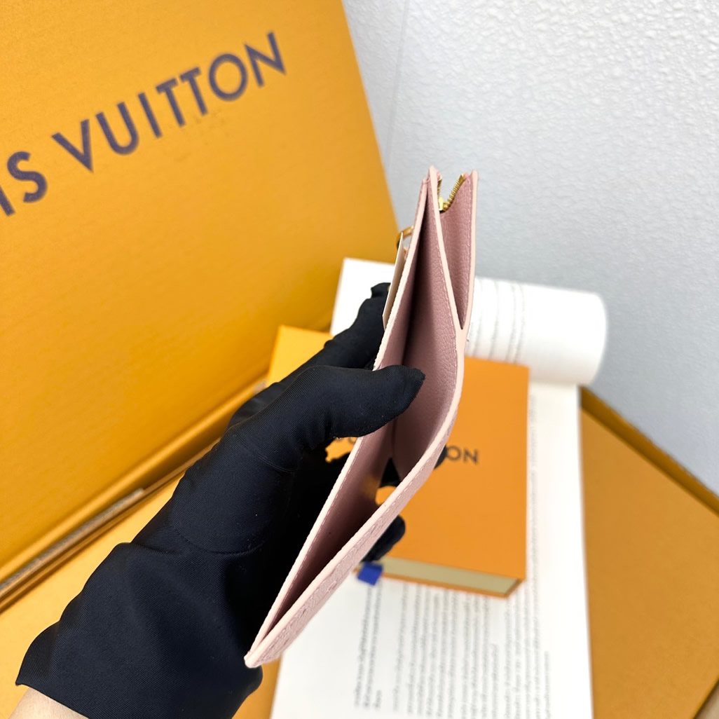 ルイ・ヴィトン ポルトフォイユ・ロザリ モノグラム・アンプラント ローズ・バレリーヌ m82381