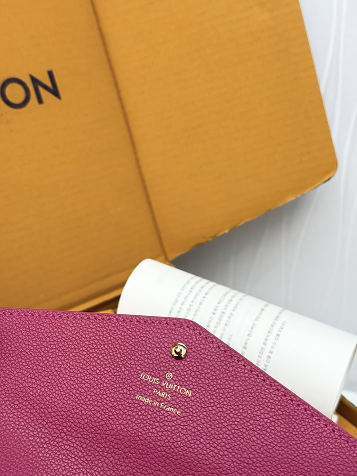 ルイ・ヴィトン ポルトフォイユ・サラ モノグラム・アンプラント フューシャ m61182