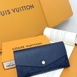 ルイ・ヴィトン ポルトフォイユ・サラ モノグラム・アンプラント マリーヌルージュ m61182