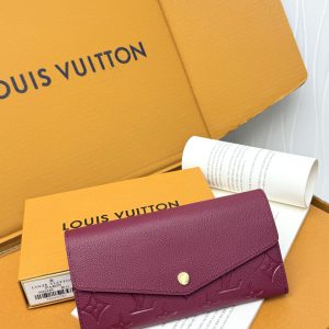 ルイヴィトン モノグラム アンプラント ポルトフォイユ・サラ レザン 長財布 m61182