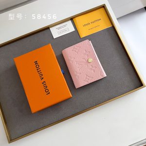 ルイ・ヴィトン アンヴェロップ・カルト ドゥ ヴィジット モノグラム・アンプラント カードケース 名刺入れ ローズプードル M58456