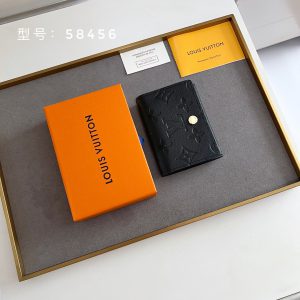 ルイ・ヴィトン アンヴェロップ・カルト ドゥ ヴィジット モノグラム・アンプラント カードケース 名刺入れ ノワール M58456