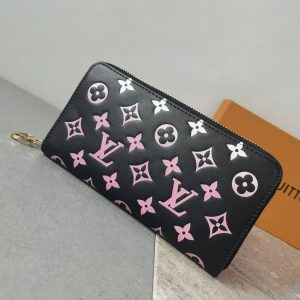 ルイ・ヴィトン ジッピー・ウォレット モノグラム・マルチカラー バイカラー ブラック・ピンク 長財布 M12152