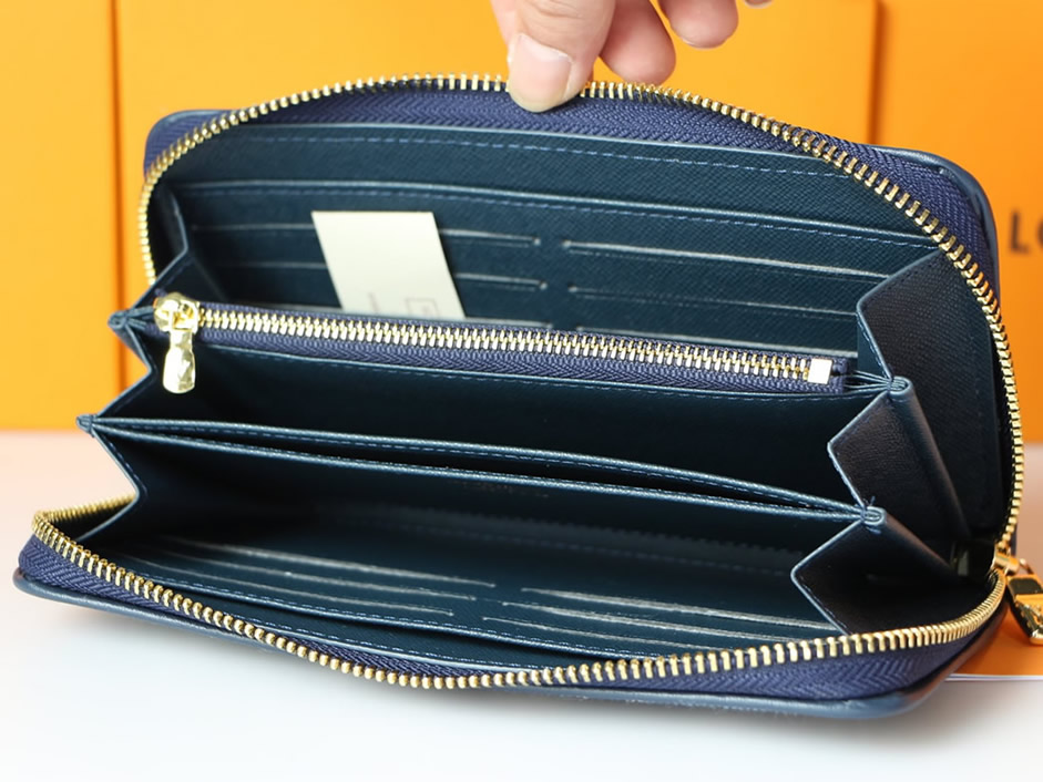 ルイ・ヴィトン ジッピー・ウォレット モノグラム・デニム ブルー 長財布 M81184 - 画像 (8)