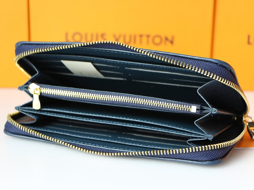 ルイ・ヴィトン ジッピー・ウォレット モノグラム・デニム ブルー 長財布 M81184 - 画像 (9)