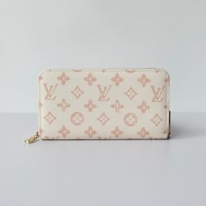 ルイ・ヴィトン ジッピー・ウォレット モノグラム・デニム アイボリー 財布 M27685