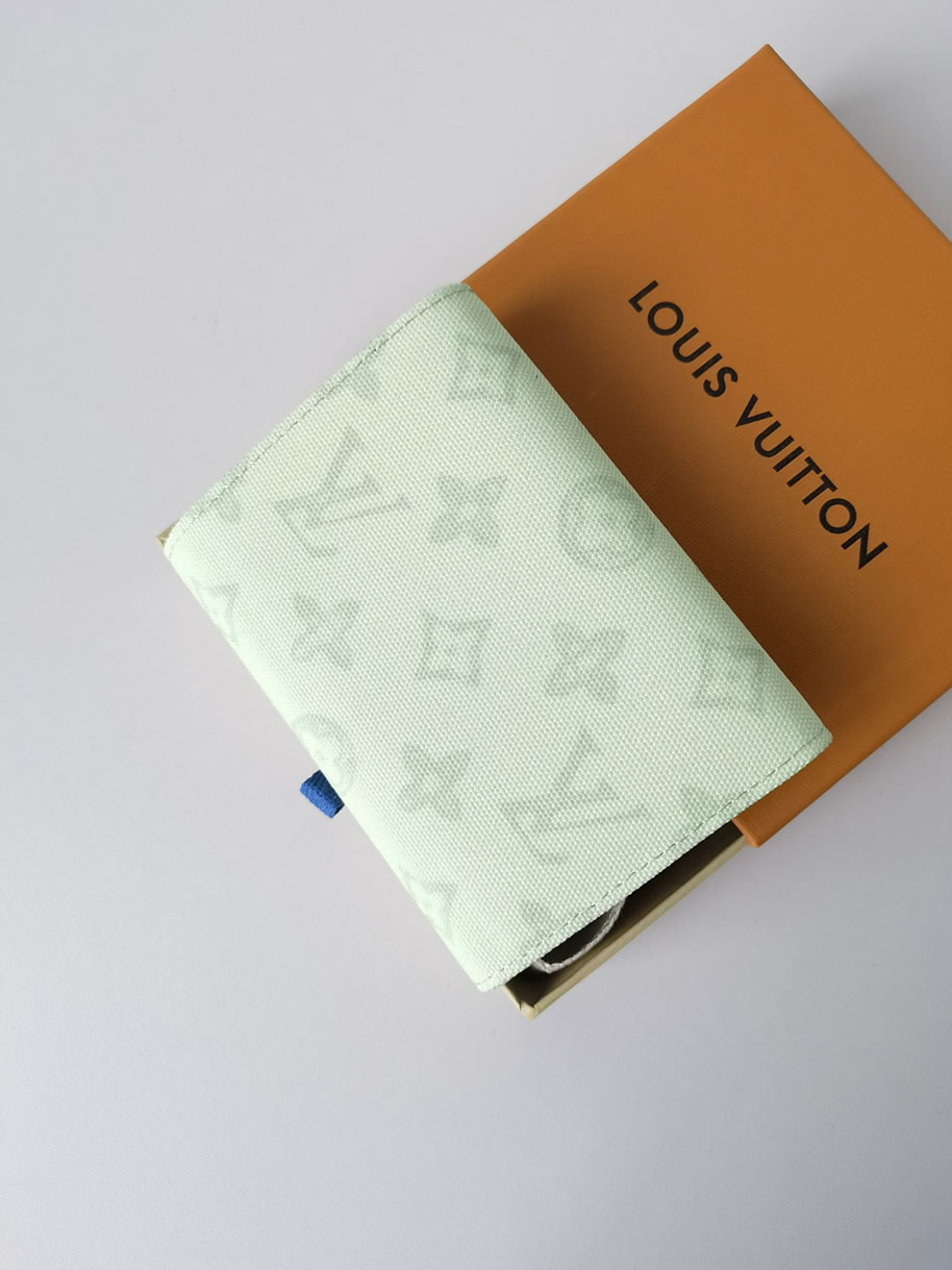 ルイ・ヴィトン ポルトフォイユ・ヴィクトリーヌ モノグラム・デニム ライトグリーン 財布 M27682 - 画像 (7)