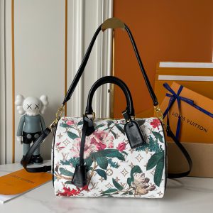 ルイ・ヴィトン モノグラム・ブロッサム スピーディ・バンドリエール バッグ ホワイト M18076