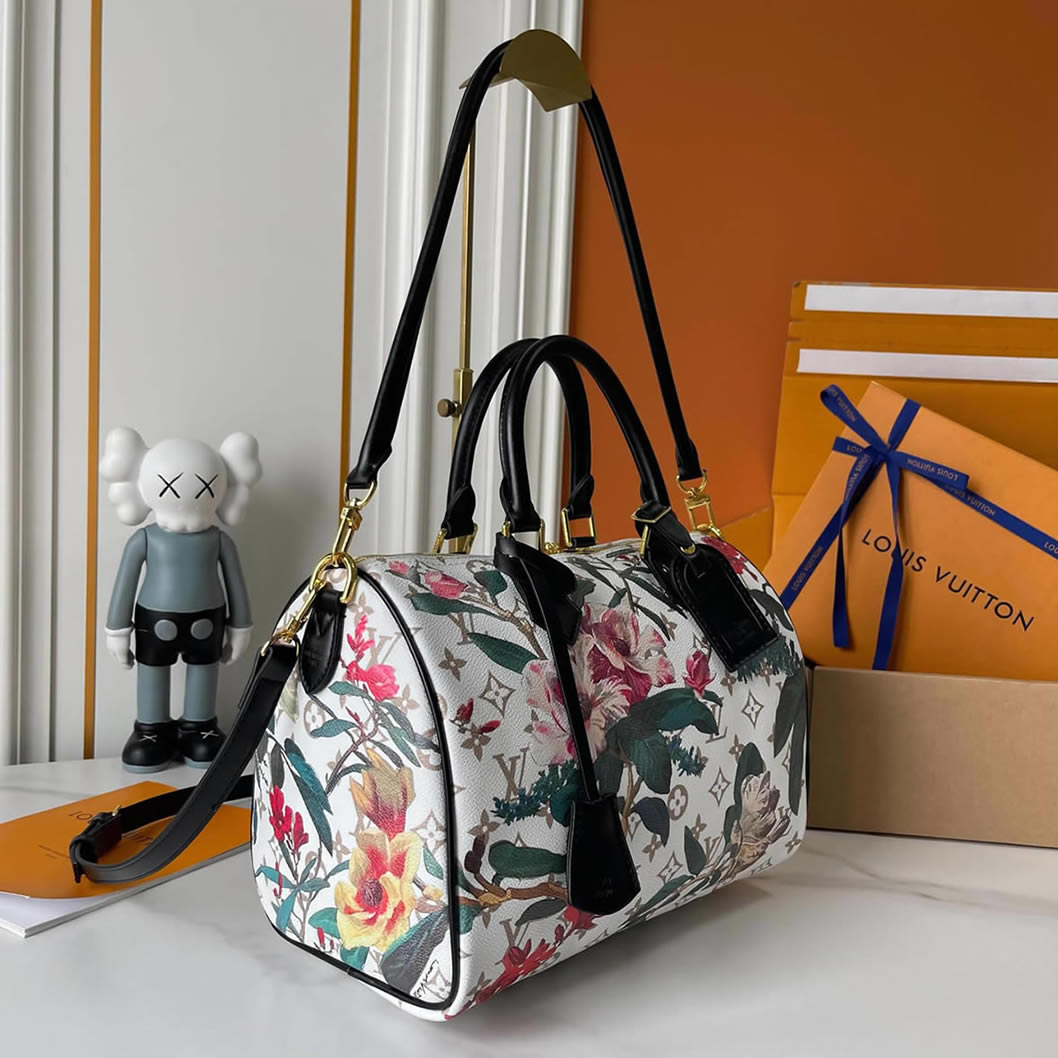 ルイ・ヴィトン モノグラム・ブロッサム スピーディ・バンドリエール バッグ ホワイト M18076 - 画像 (2)